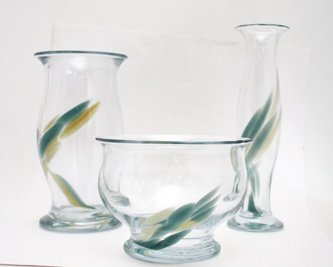 Vaser, skål, Harmony, Holmegaard glasværk.