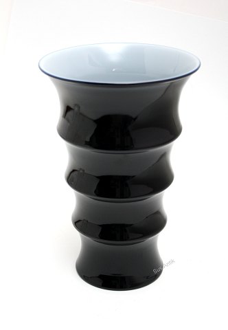 Sort stor Karen Blixen vase, Holmegaard 
