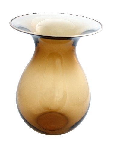 Transparent brun Shape vase, Holmegaard